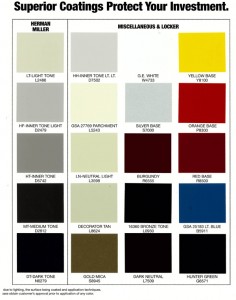 Electro Static Painting Color Chart
